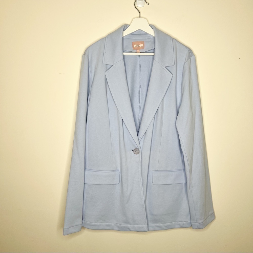 Show Me Your Mumu Lazy Chic Blazer Periwinkle Size XXL